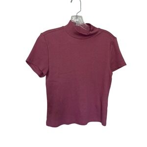 Maeve mock neck pink women's‎ size medium spring Summer casual career preppy